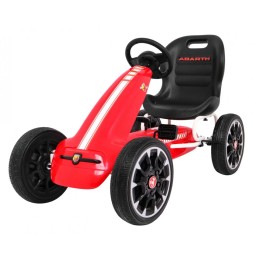 Gokart abarth na pedały dla dzieci z kołami eva