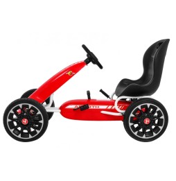 Gokart Abarth cu pedale pentru copii cu roți EVA