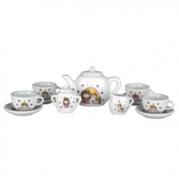 Lillie and Ellie Kids Porcelain Set, 12 Pieces