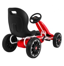 Gokart Abarth cu pedale pentru copii cu roți EVA