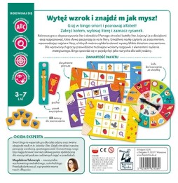 Gra edukacyjna alfabet smart bingo dla dzieci 3-7 lat