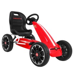 Gokart Abarth cu pedale pentru copii cu roți EVA