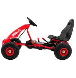 Gokart campion cu pedale pentru copii cu scaun reglabil