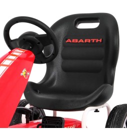 Gokart Abarth cu pedale pentru copii cu roți EVA