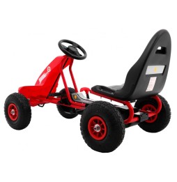 Gokart campion cu pedale pentru copii cu scaun reglabil