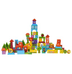 Wooden Animal Blocks Set for Kids