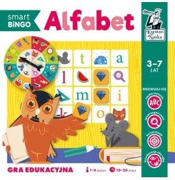 Gra edukacyjna alfabet smart bingo dla dzieci 3-7 lat