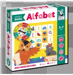 Gra edukacyjna alfabet smart bingo dla dzieci 3-7 lat