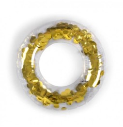 Filibabba Alfie Gold Confetti Baby Pool Ring