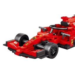 F1 Racer Building Set Red 266 Pieces