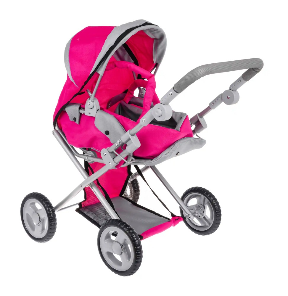 Pink 2-in-1 Stroller with Bassinet for Kids