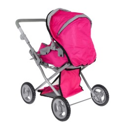 Pink 2-in-1 Stroller with Bassinet for Kids