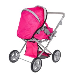 Pink 2-in-1 Stroller with Bassinet for Kids