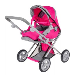 Pink 2-in-1 Stroller with Bassinet for Kids