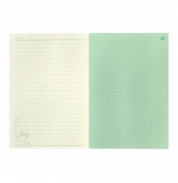 Medium Cat Notebook - Feline Fine Green