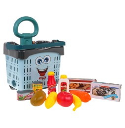 Kids Shopping Cart Set with Accessories - Blue