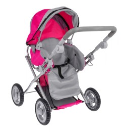 Pink 2-in-1 Stroller with Bassinet for Kids