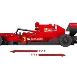 F1 Racer Building Set Red 266 Pieces