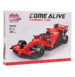 F1 Racer Building Set Red 266 Pieces