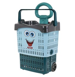 Kids Shopping Cart Set with Accessories - Blue