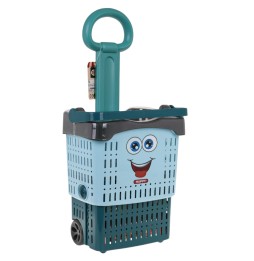 Kids Shopping Cart Set with Accessories - Blue