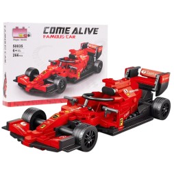 F1 Racer Building Set Red 266 Pieces