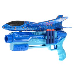 Blue 5-in-1 Airplane Launcher Gun for Kids