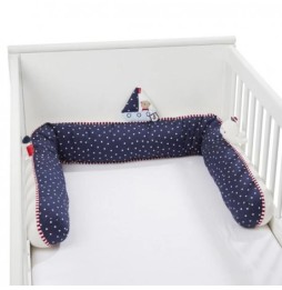 Snake-Shaped Crib Bumper from Swan Lake Collection