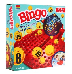 Gra bingo dla dzieci 4+ z maszyną losującą, kartami i żetonami