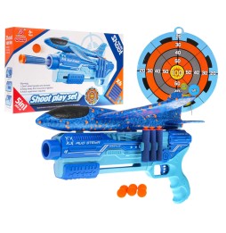 Blue 5-in-1 Airplane Launcher Gun for Kids