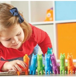 Llama Figurines for Learning Letters and Colors