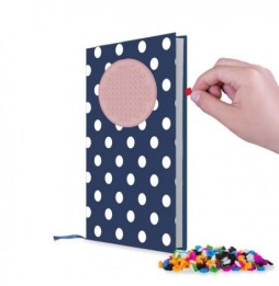 A5 Lined Notebook, Pixie Crew, Pink Dots