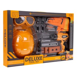 Kids' Tool Set with Helmet - 20 Pieces