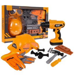 Kids' Tool Set with Helmet - 20 Pieces