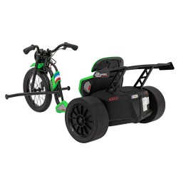 Vehicul drift bike 21 verde - jucărie modernă pentru copii