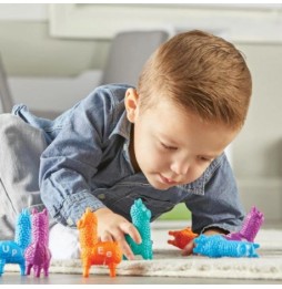 Llama Figurines for Learning Letters and Colors