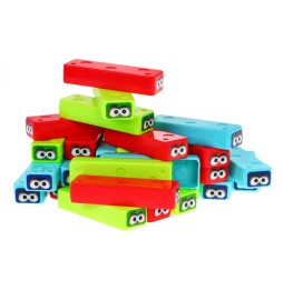 Mini Jenga Game for Kids 3+ with Colorful Blocks