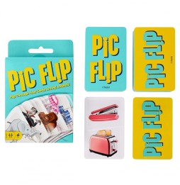 Pic Flip Card Game for Kids 7+ - 110 Cards