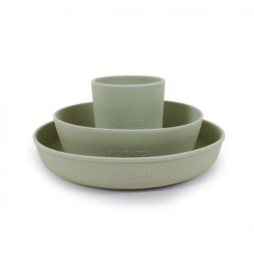 Filibabba Silicone Dining Set Green