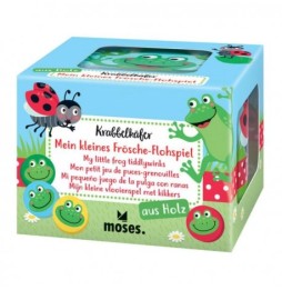 Wooden Dexterity Game with Frogs