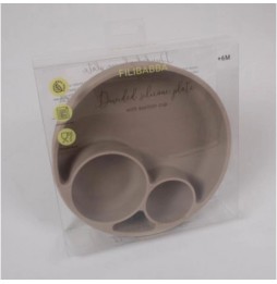 Filibabba silicone plate with compartments