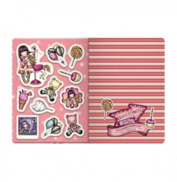 Small Notebook with Stickers - Gorjuss Carousel