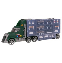 Toy Truck Set with Launcher and Accessories