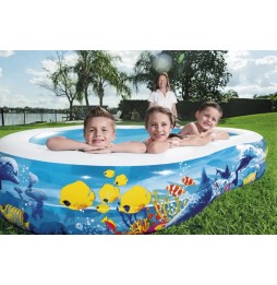 Inflatable Pool Ocean Depth 262x157x46cm for Kids