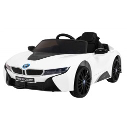 BMW i8 lift mașină pe acumulator alb cu telecomandă