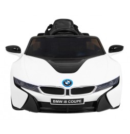 BMW i8 lift mașină pe acumulator alb cu telecomandă