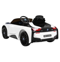 BMW i8 lift mașină pe acumulator alb cu telecomandă