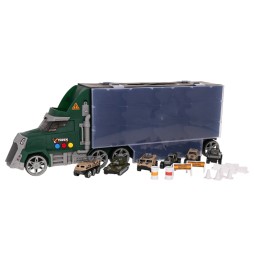 Set camion militar cu rampa si accesorii