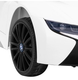 BMW i8 lift mașină pe acumulator alb cu telecomandă