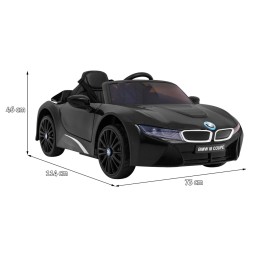 Bmw i8 lift auto na akumulator czarny z pilotem